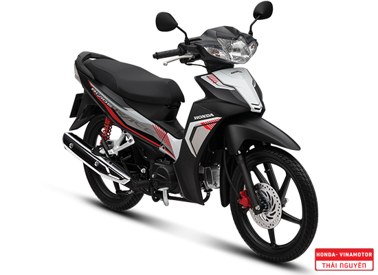 BLADE 110cc Đen Trắng Đỏ - Vành Đúc