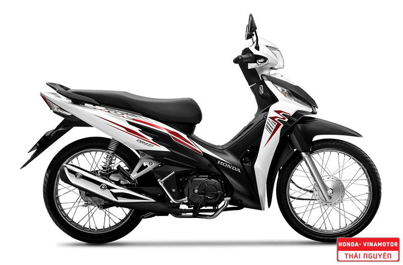 WAVE RSX 110cc Trắng Đen - Vành Nan