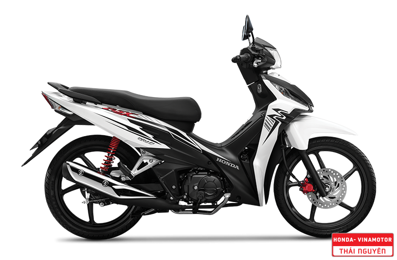 WAVE RSX 110cc Trắng Đen - Vành Đúc